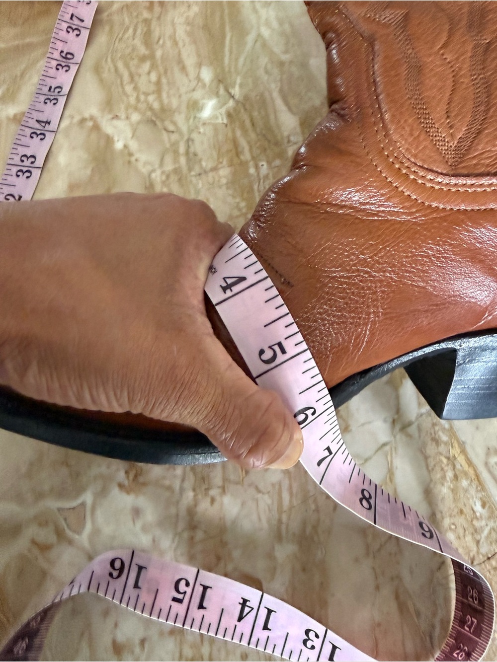 Vintage LUCCHESE 2000 Leather Western Cowboy Boots - Picture 15 of 16